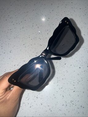 BCBGeneratiom Black Women's Fashion Sunglasses - Bold Cat-Eye Frame